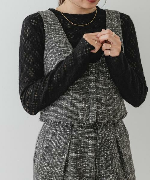 URBAN RESEARCH ROSSO / アーバンリサーチ ロッソ Tシャツ | F by ROSSO　起毛ストレッチレースプルオーバー | 詳細15