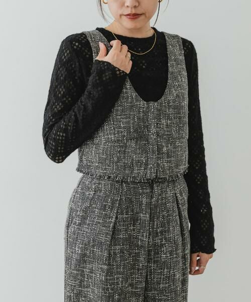 URBAN RESEARCH ROSSO / アーバンリサーチ ロッソ Tシャツ | F by ROSSO　起毛ストレッチレースプルオーバー | 詳細16