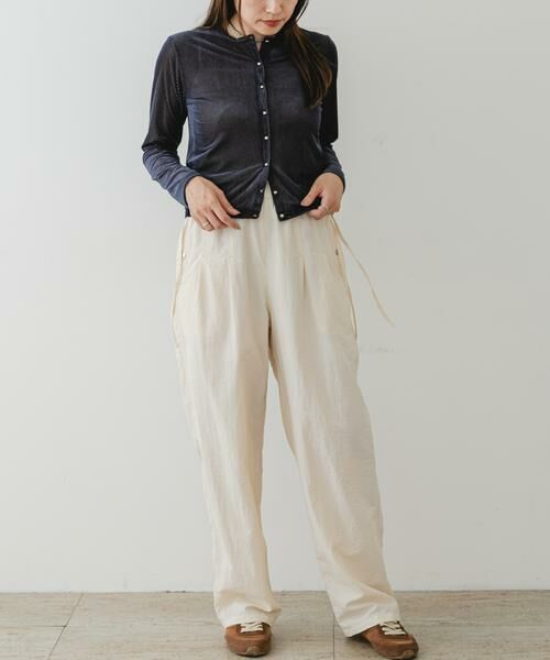 URBAN RESEARCH ROSSO / アーバンリサーチ ロッソ カーディガン・ボレロ | F by ROSSO　シアーリブベロアコンパクトカーディガン | 詳細5