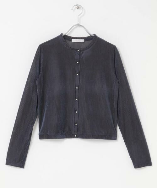 URBAN RESEARCH ROSSO / アーバンリサーチ ロッソ カーディガン・ボレロ | F by ROSSO　シアーリブベロアコンパクトカーディガン | 詳細6