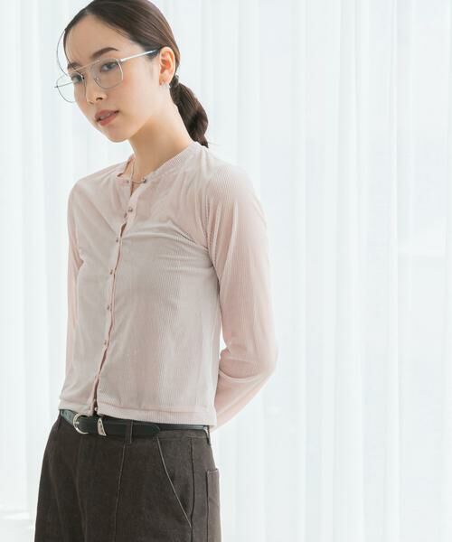 URBAN RESEARCH ROSSO / アーバンリサーチ ロッソ カーディガン・ボレロ | F by ROSSO　シアーリブベロアコンパクトカーディガン | 詳細11