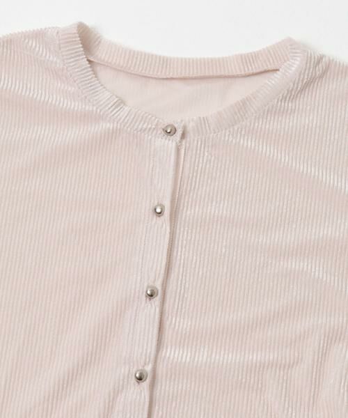 URBAN RESEARCH ROSSO / アーバンリサーチ ロッソ カーディガン・ボレロ | F by ROSSO　シアーリブベロアコンパクトカーディガン | 詳細19