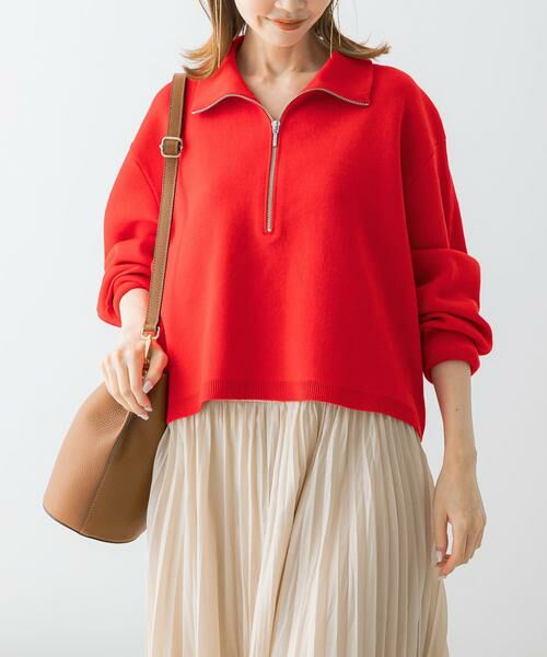 URBAN RESEARCH ROSSO / アーバンリサーチ ロッソ ニット・セーター | ハーフジップニット | 詳細1