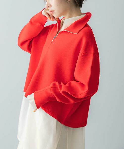 URBAN RESEARCH ROSSO / アーバンリサーチ ロッソ ニット・セーター | ハーフジップニット | 詳細7