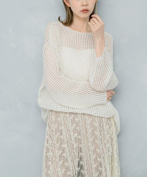 URBAN RESEARCH ROSSO / アーバンリサーチ ロッソ ニット・セーター | スパンコールシアーニット | 詳細12