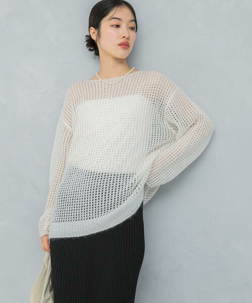 URBAN RESEARCH ROSSO / アーバンリサーチ ロッソ ニット・セーター | スパンコールシアーニット | 詳細15