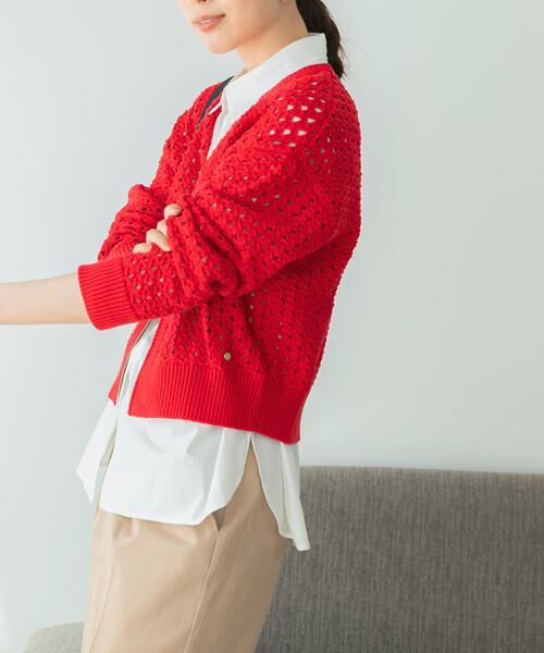 URBAN RESEARCH ROSSO / アーバンリサーチ ロッソ カーディガン・ボレロ | F by ROSSO　柄編みZIPカーディガン | 詳細2