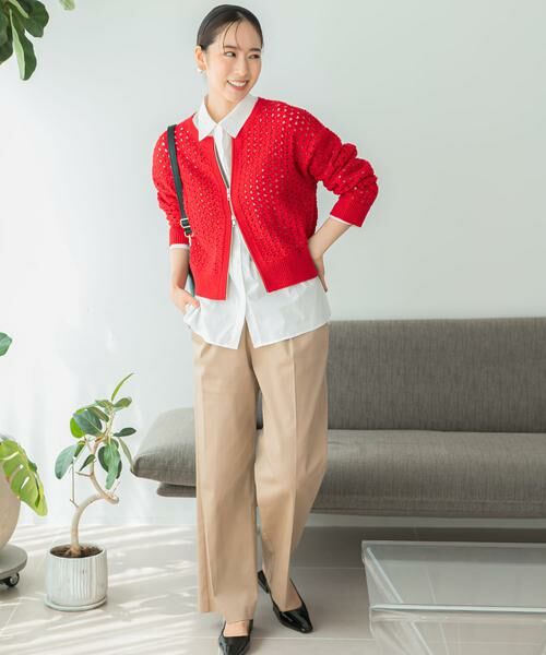 URBAN RESEARCH ROSSO / アーバンリサーチ ロッソ カーディガン・ボレロ | F by ROSSO　柄編みZIPカーディガン | 詳細7