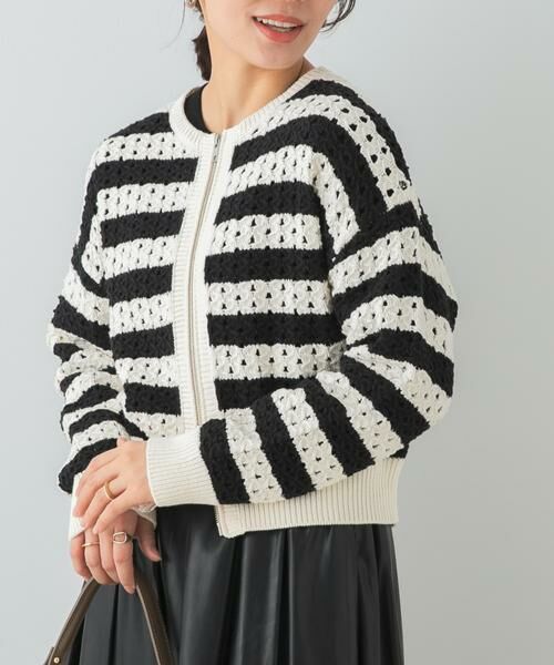 URBAN RESEARCH ROSSO / アーバンリサーチ ロッソ カーディガン・ボレロ | F by ROSSO　柄編みZIPカーディガン | 詳細23