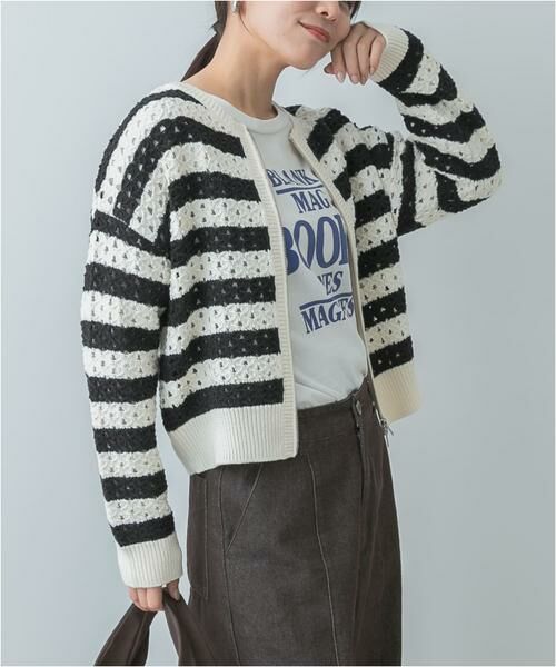 URBAN RESEARCH ROSSO / アーバンリサーチ ロッソ カーディガン・ボレロ | F by ROSSO　柄編みZIPカーディガン | 詳細27