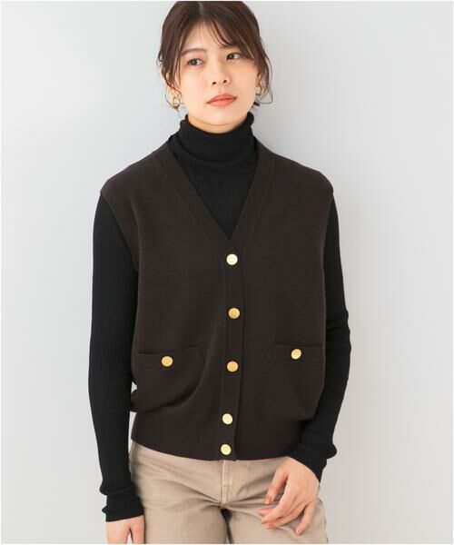 URBAN RESEARCH ROSSO / アーバンリサーチ ロッソ ベスト | F by ROSSO　ウォッシャブルメタル釦ニットベスト | 詳細3