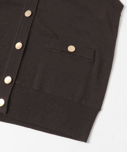 URBAN RESEARCH ROSSO / アーバンリサーチ ロッソ ベスト | F by ROSSO　ウォッシャブルメタル釦ニットベスト | 詳細9