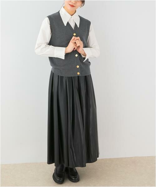 URBAN RESEARCH ROSSO / アーバンリサーチ ロッソ ベスト | F by ROSSO　ウォッシャブルメタル釦ニットベスト | 詳細10