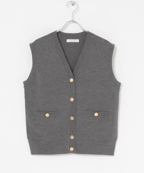 URBAN RESEARCH ROSSO / アーバンリサーチ ロッソ ベスト | F by ROSSO　ウォッシャブルメタル釦ニットベスト | 詳細19