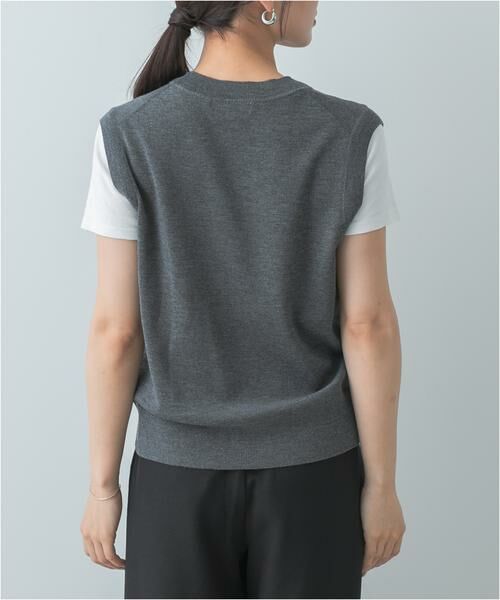 URBAN RESEARCH ROSSO / アーバンリサーチ ロッソ ベスト | F by ROSSO　ウォッシャブルメタル釦ニットベスト | 詳細17