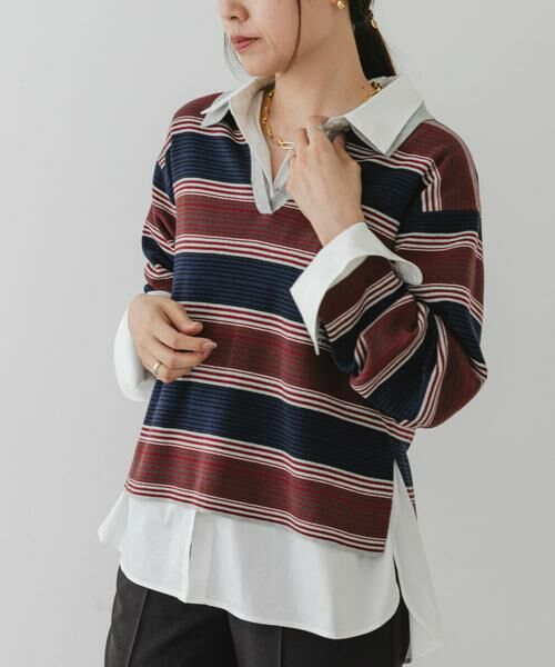 URBAN RESEARCH ROSSO / アーバンリサーチ ロッソ ニット・セーター | F by ROSSO　ラガーニットプルオーバー | 詳細1