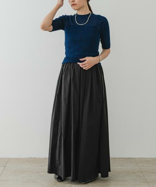 URBAN RESEARCH ROSSO / アーバンリサーチ ロッソ ニット・セーター | F by ROSSO　シアーリブ5分袖ニット | 詳細11