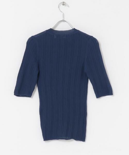 URBAN RESEARCH ROSSO / アーバンリサーチ ロッソ ニット・セーター | F by ROSSO　シアーリブ5分袖ニット | 詳細13