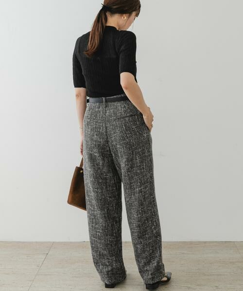 URBAN RESEARCH ROSSO / アーバンリサーチ ロッソ ニット・セーター | F by ROSSO　シアーリブ5分袖ニット | 詳細19