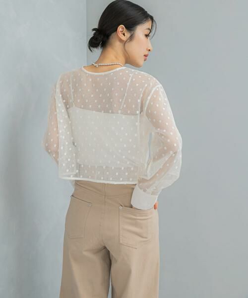 URBAN RESEARCH ROSSO / アーバンリサーチ ロッソ その他トップス | シアーメッシュドットプルオーバー | 詳細4