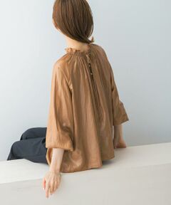 URBAN RESEARCH ROSSO / アーバンリサーチ ロッソ シャツ・ブラウス | グロッシー2WAYネックギャザーブラウス