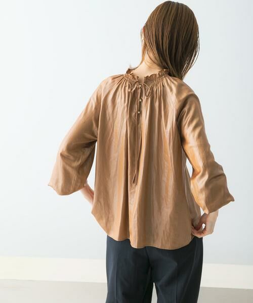 URBAN RESEARCH ROSSO / アーバンリサーチ ロッソ シャツ・ブラウス | グロッシー2WAYネックギャザーブラウス | 詳細4