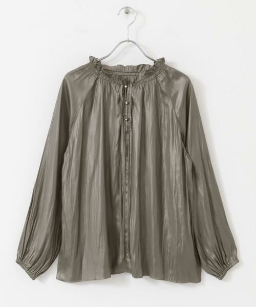 URBAN RESEARCH ROSSO / アーバンリサーチ ロッソ シャツ・ブラウス | グロッシー2WAYネックギャザーブラウス | 詳細25