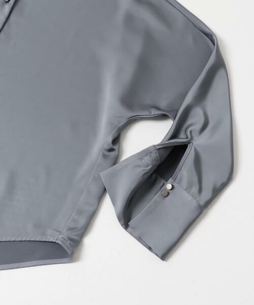 URBAN RESEARCH ROSSO / アーバンリサーチ ロッソ シャツ・ブラウス | ボタンデザインサテンVネックブラウス | 詳細16