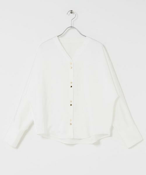 URBAN RESEARCH ROSSO / アーバンリサーチ ロッソ シャツ・ブラウス | ボタンデザインサテンVネックブラウス | 詳細27