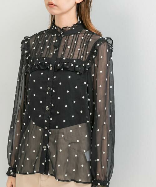 URBAN RESEARCH ROSSO / アーバンリサーチ ロッソ シャツ・ブラウス | 『WEB限定』フラワー刺繍フリルネックブラウス | 詳細10