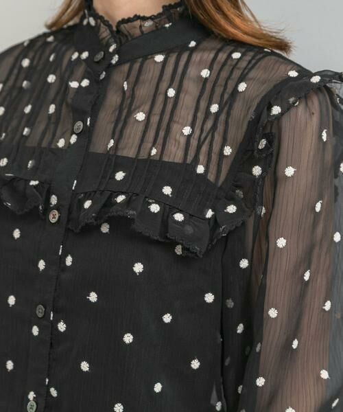 URBAN RESEARCH ROSSO / アーバンリサーチ ロッソ シャツ・ブラウス | 『WEB限定』フラワー刺繍フリルネックブラウス | 詳細11