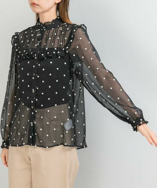 URBAN RESEARCH ROSSO / アーバンリサーチ ロッソ シャツ・ブラウス | 『WEB限定』フラワー刺繍フリルネックブラウス | 詳細12