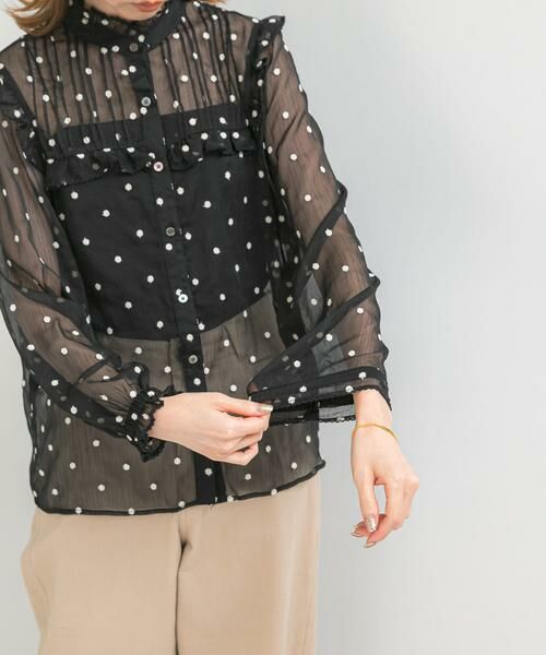 URBAN RESEARCH ROSSO / アーバンリサーチ ロッソ シャツ・ブラウス | 『WEB限定』フラワー刺繍フリルネックブラウス | 詳細13