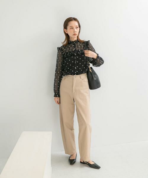 URBAN RESEARCH ROSSO / アーバンリサーチ ロッソ シャツ・ブラウス | 『WEB限定』フラワー刺繍フリルネックブラウス | 詳細6