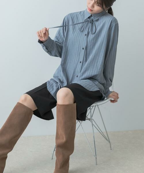 URBAN RESEARCH ROSSO / アーバンリサーチ ロッソ シャツ・ブラウス | F by ROSSO　マルチWAYスエードタッチシャツ | 詳細2