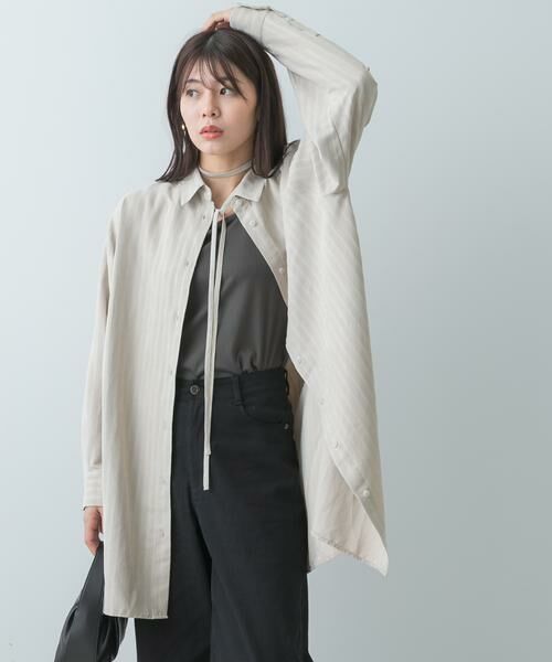 URBAN RESEARCH ROSSO/アーバンリサーチ ロッソ F by ROSSO マルチWAYスエードタッチシャツ ベージュ FREE URBAN RESEARCH ROSSO/アーバンリサーチ ロッソ F by ROSSO マルチWAYスエードタッチシャツ ベージュ FREE