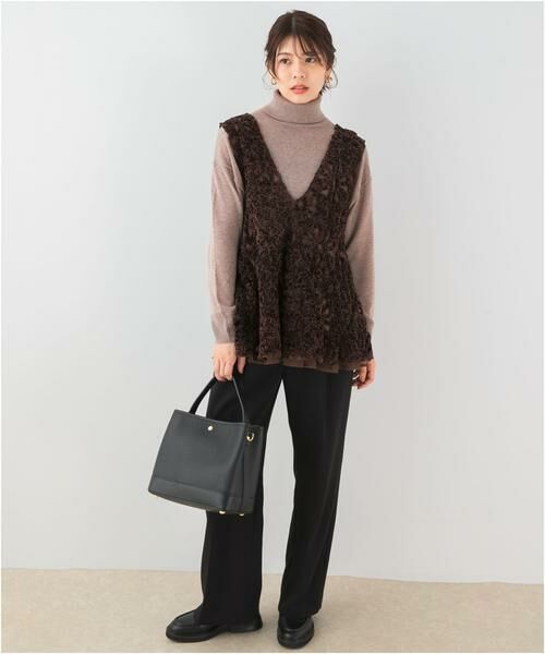 URBAN RESEARCH ROSSO / アーバンリサーチ ロッソ その他トップス | F by ROSSO　モールレースペプラムジレ | 詳細2