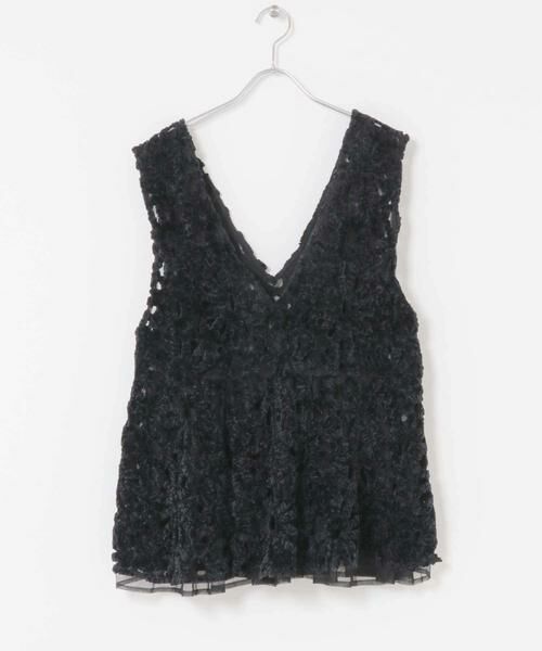 URBAN RESEARCH ROSSO / アーバンリサーチ ロッソ その他トップス | F by ROSSO　モールレースペプラムジレ | 詳細21