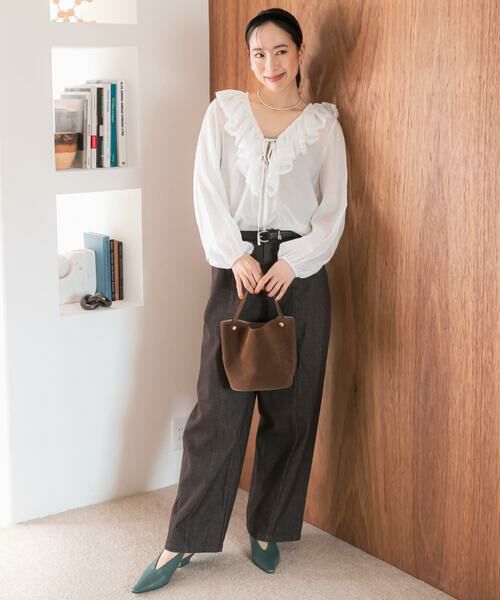 URBAN RESEARCH ROSSO / アーバンリサーチ ロッソ シャツ・ブラウス | F by ROSSO　フリルカラーシアーブラウス | 詳細7