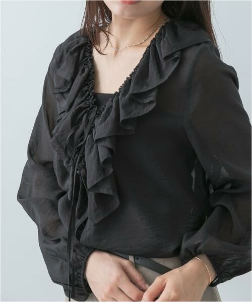 URBAN RESEARCH ROSSO / アーバンリサーチ ロッソ シャツ・ブラウス | F by ROSSO　フリルカラーシアーブラウス | 詳細11
