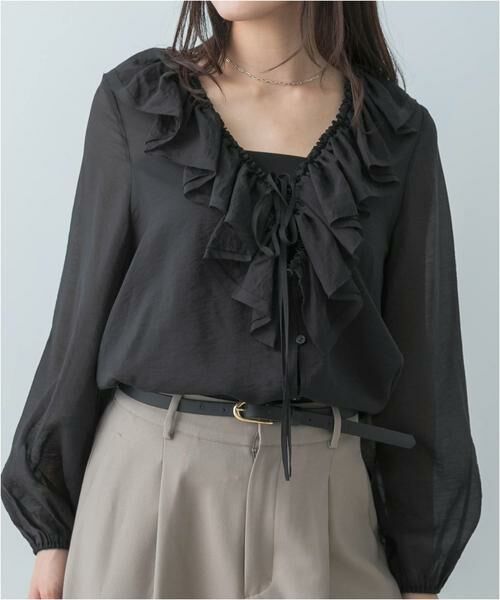 URBAN RESEARCH ROSSO / アーバンリサーチ ロッソ シャツ・ブラウス | F by ROSSO　フリルカラーシアーブラウス | 詳細12