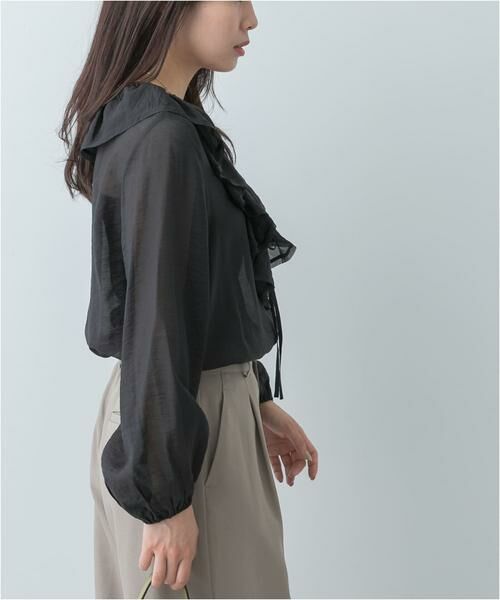 URBAN RESEARCH ROSSO / アーバンリサーチ ロッソ シャツ・ブラウス | F by ROSSO　フリルカラーシアーブラウス | 詳細13