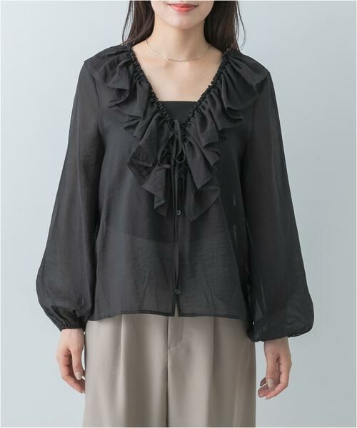 URBAN RESEARCH ROSSO / アーバンリサーチ ロッソ シャツ・ブラウス | F by ROSSO　フリルカラーシアーブラウス | 詳細17