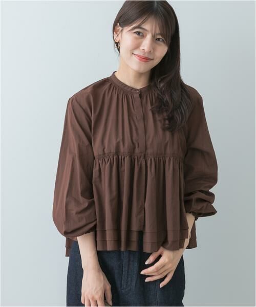 URBAN RESEARCH ROSSO / アーバンリサーチ ロッソ Tシャツ | F by ROSSO　コットンボイルティアードブラウス | 詳細12