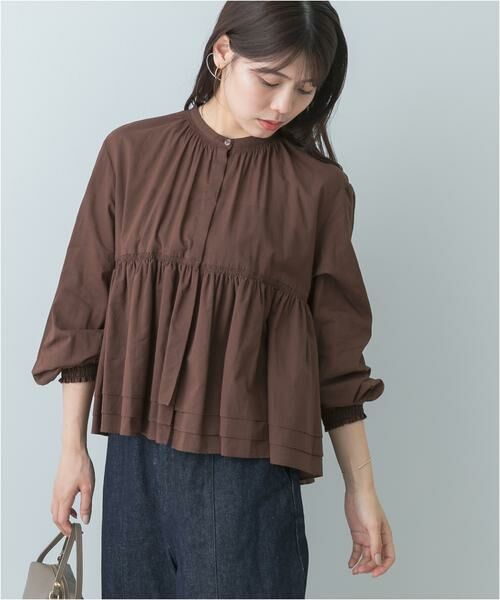 URBAN RESEARCH ROSSO / アーバンリサーチ ロッソ Tシャツ | F by ROSSO　コットンボイルティアードブラウス | 詳細13