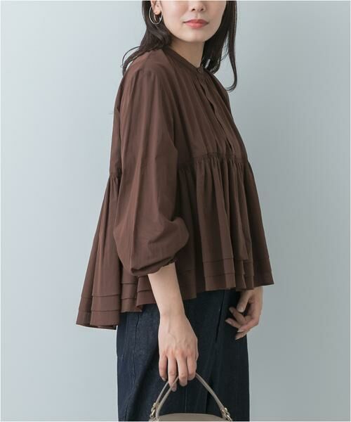 URBAN RESEARCH ROSSO / アーバンリサーチ ロッソ Tシャツ | F by ROSSO　コットンボイルティアードブラウス | 詳細14