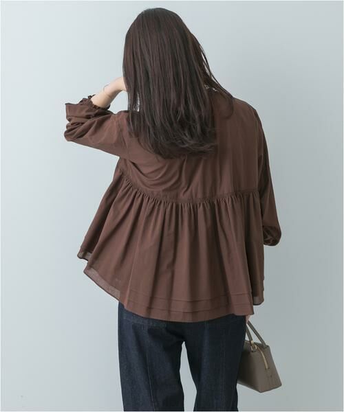 URBAN RESEARCH ROSSO / アーバンリサーチ ロッソ Tシャツ | F by ROSSO　コットンボイルティアードブラウス | 詳細15