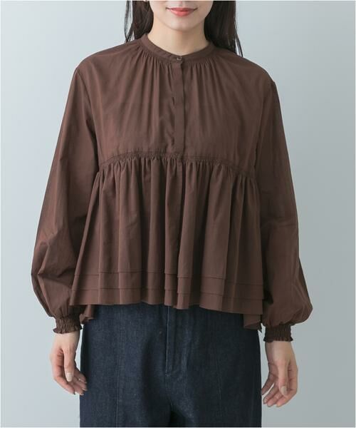 URBAN RESEARCH ROSSO / アーバンリサーチ ロッソ Tシャツ | F by ROSSO　コットンボイルティアードブラウス | 詳細18