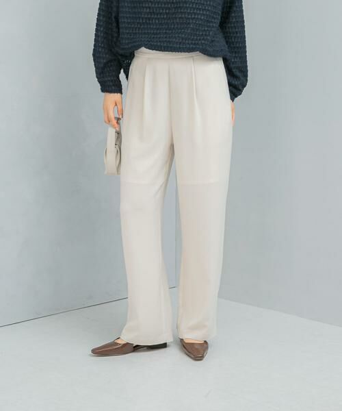 URBAN RESEARCH ROSSO / アーバンリサーチ ロッソ その他パンツ | ストレッチジョーゼットイージーパンツ | 詳細12