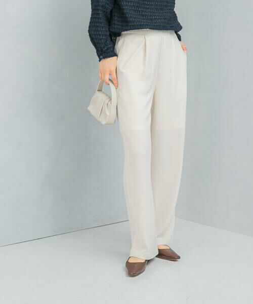 URBAN RESEARCH ROSSO/アーバンリサーチ ロッソ ストレッチジョーゼットイージーパンツ アイボリー 38